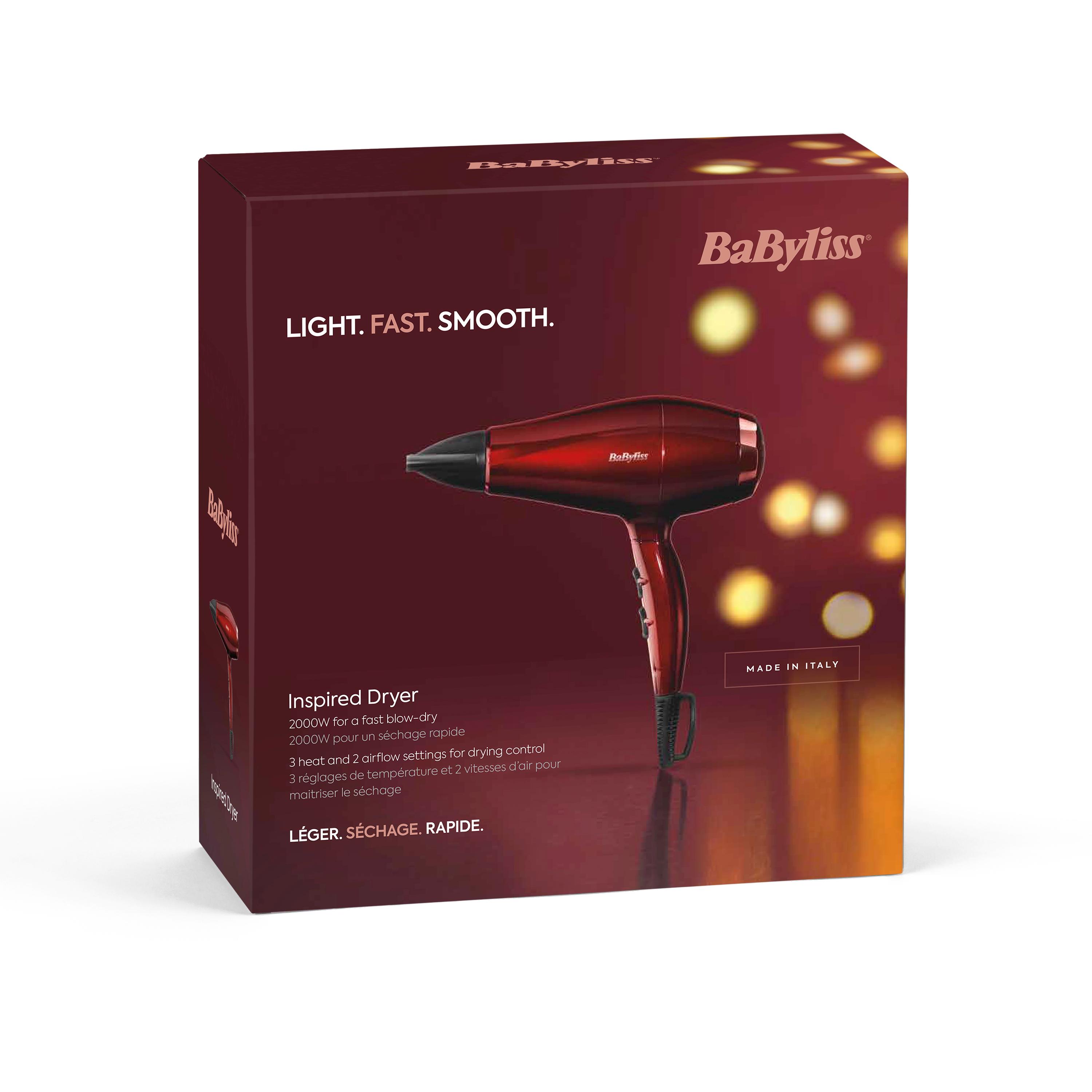 Voir la diapositive 3 : BABYLISS Sèche cheveux Expression 2000 5912PE - Bordeaux
