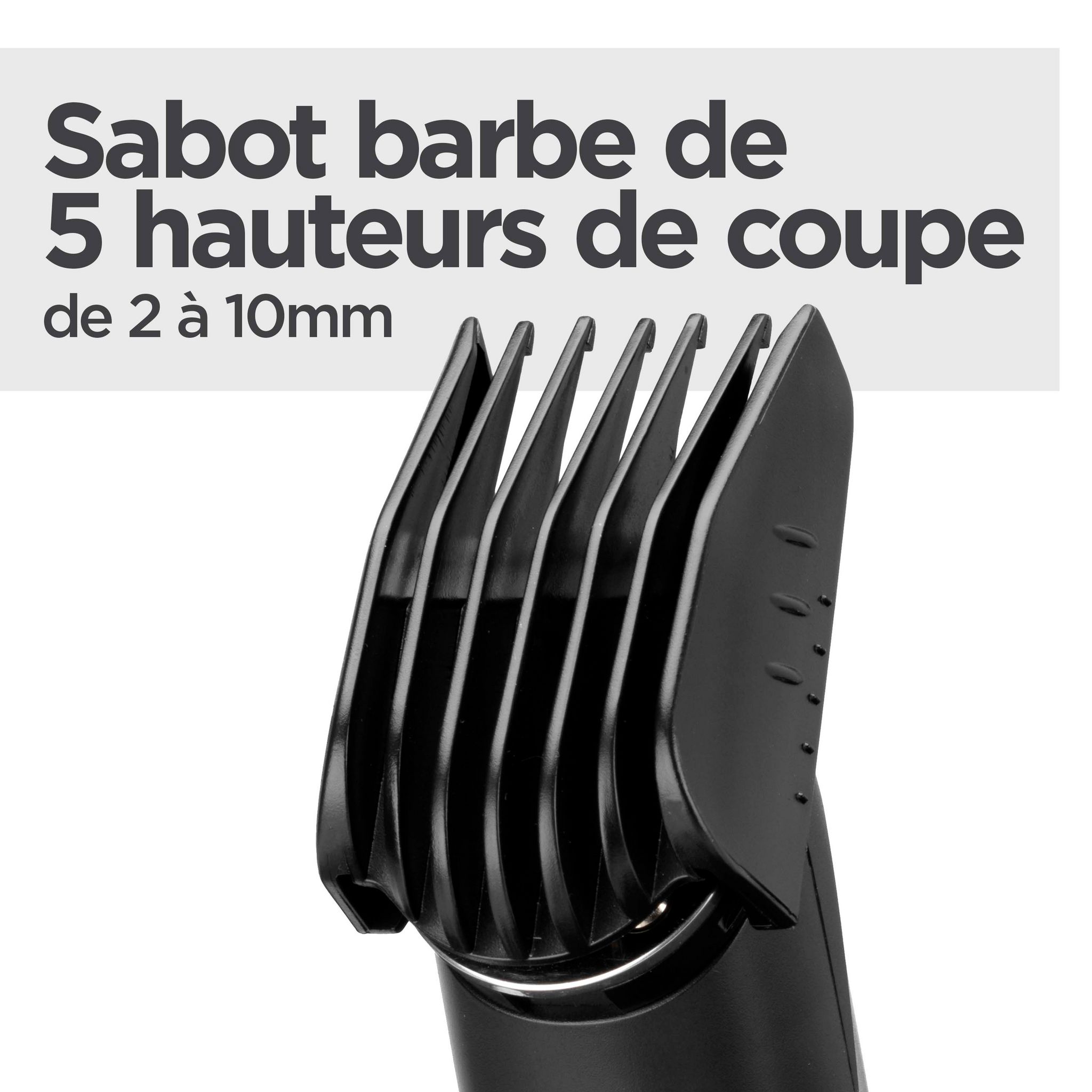 Voir la diapositive 5 : BABYLISS Tondeuse barbe T812E - Noir