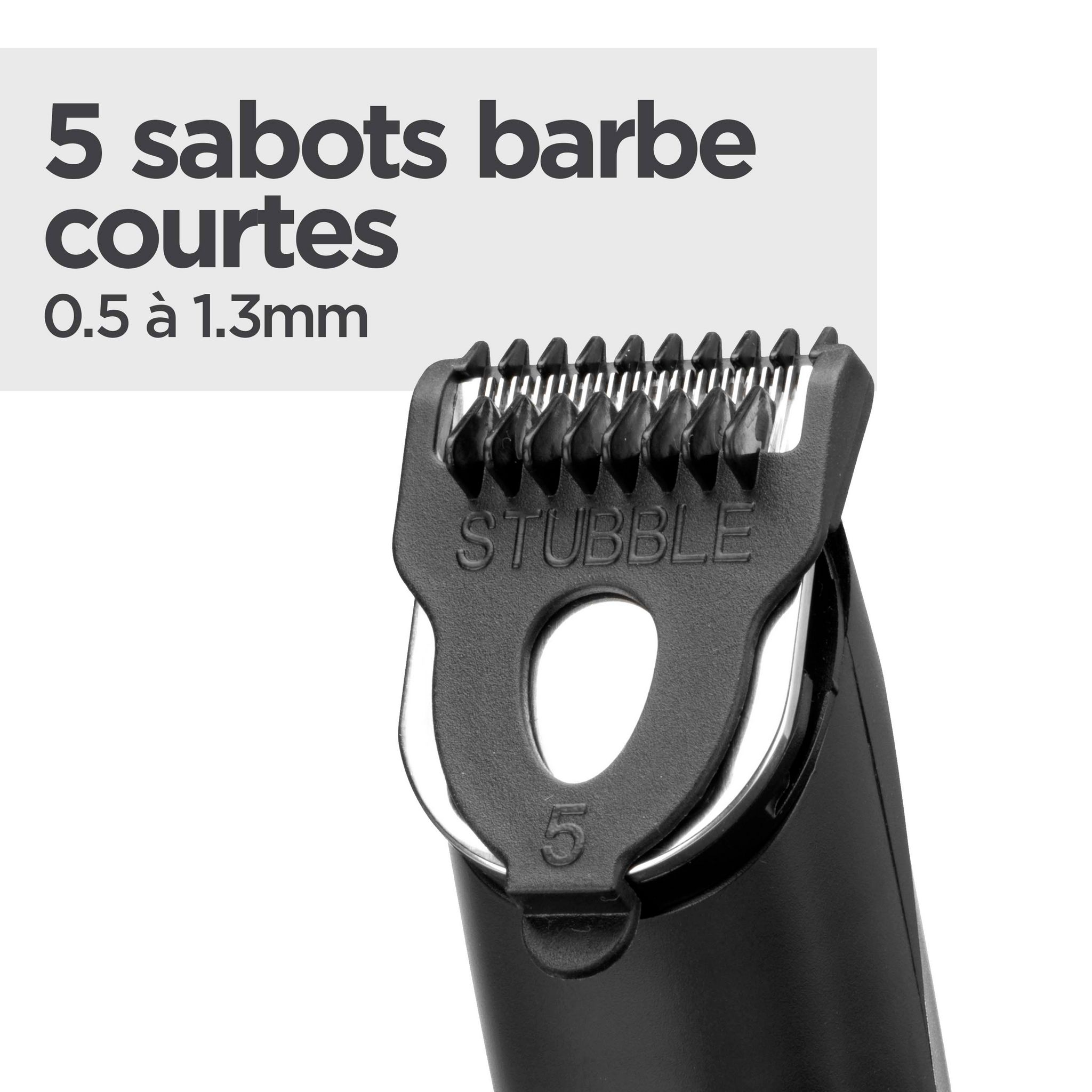 Voir la diapositive 6 : BABYLISS Tondeuse barbe T812E - Noir