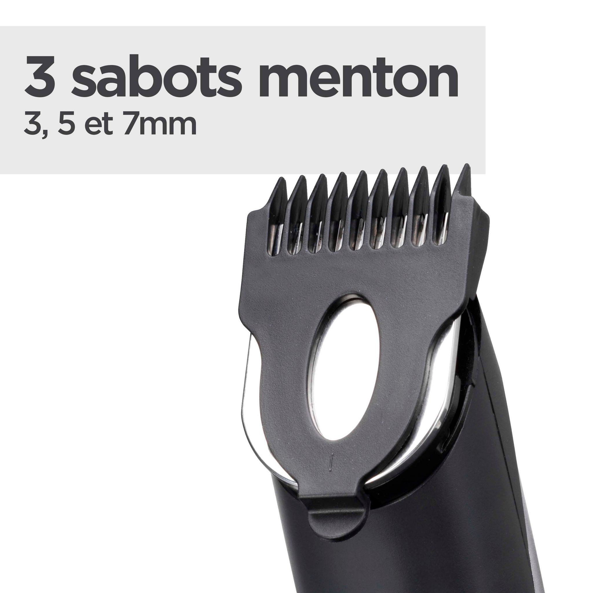 Voir la diapositive 7 : BABYLISS Tondeuse barbe T812E - Noir