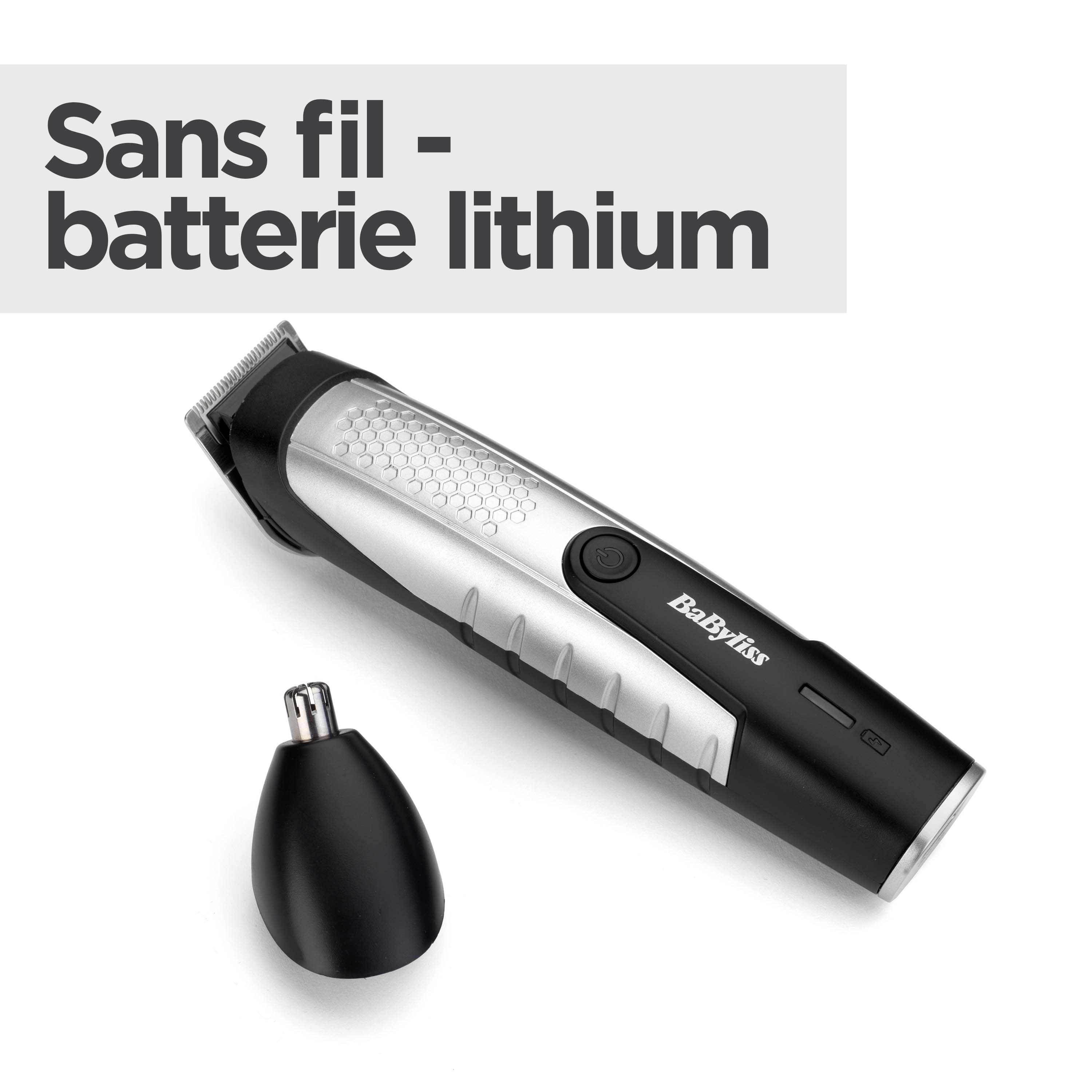 Voir la diapositive 10 : BABYLISS Tondeuse barbe T812E - Noir