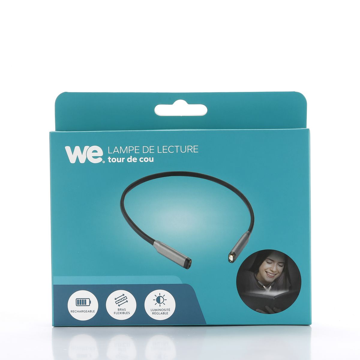 WE Lampe Tour de Cou 400mAh - Noir