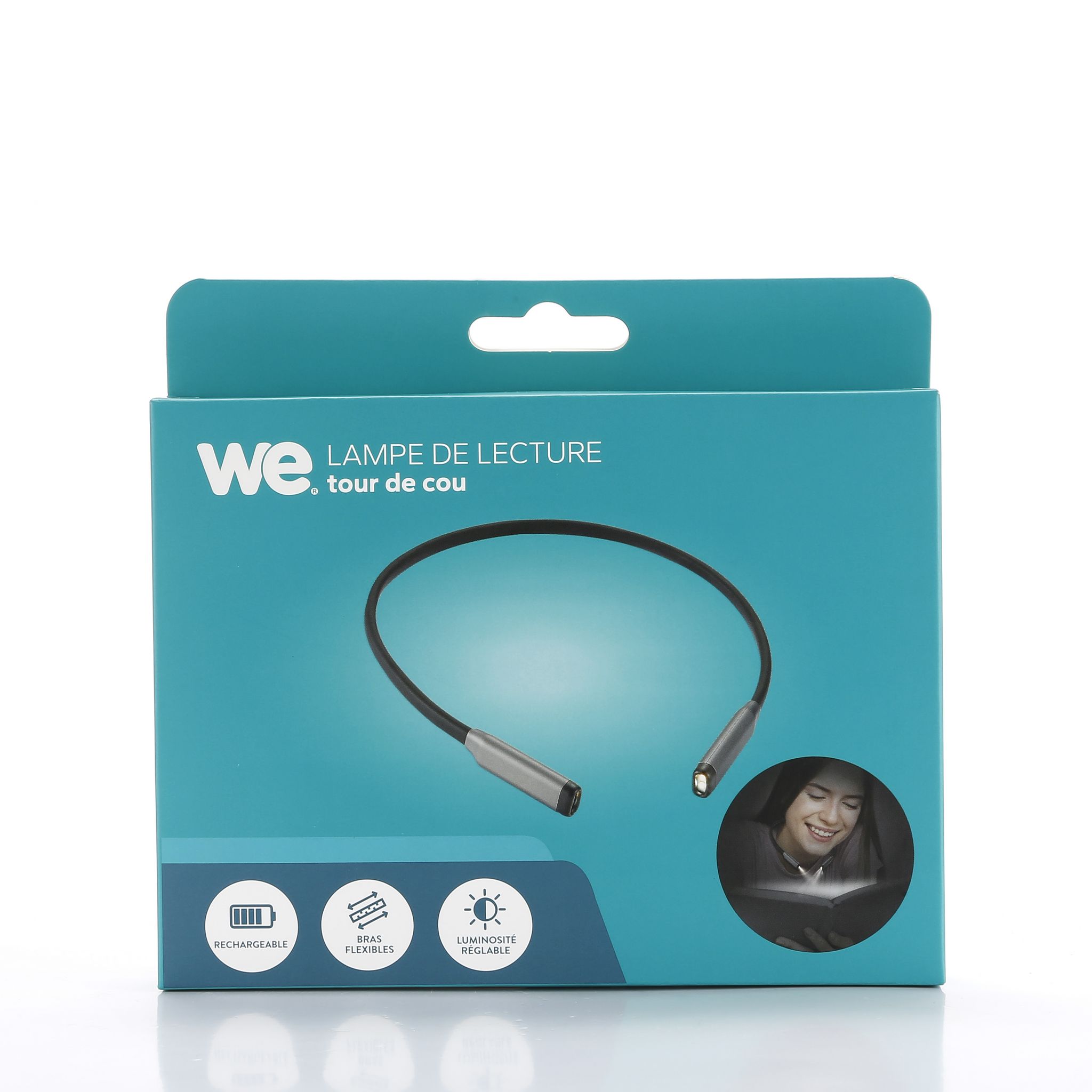 Voir la diapositive 5 : WE Lampe Tour de Cou 400mAh - Noir