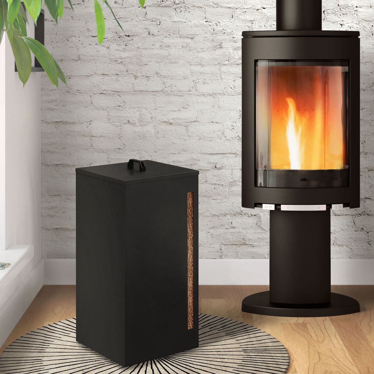 Réservoir à granulés 45Kg -Noir