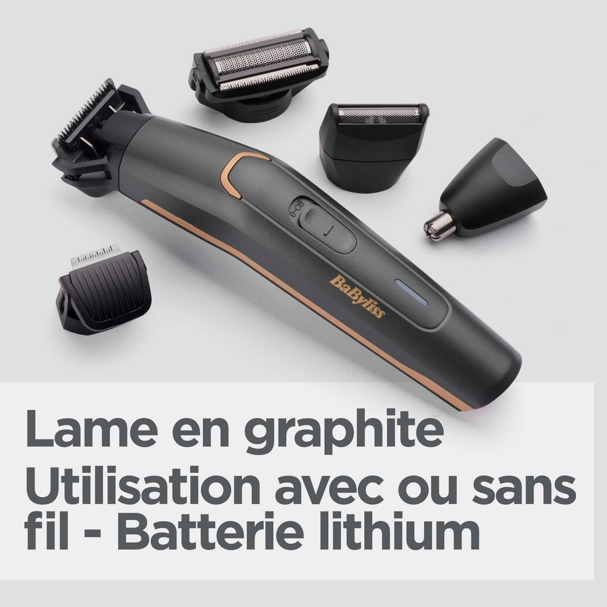 BABYLISS Tondeuse multifonction 12 en 1 MT987E - Gris