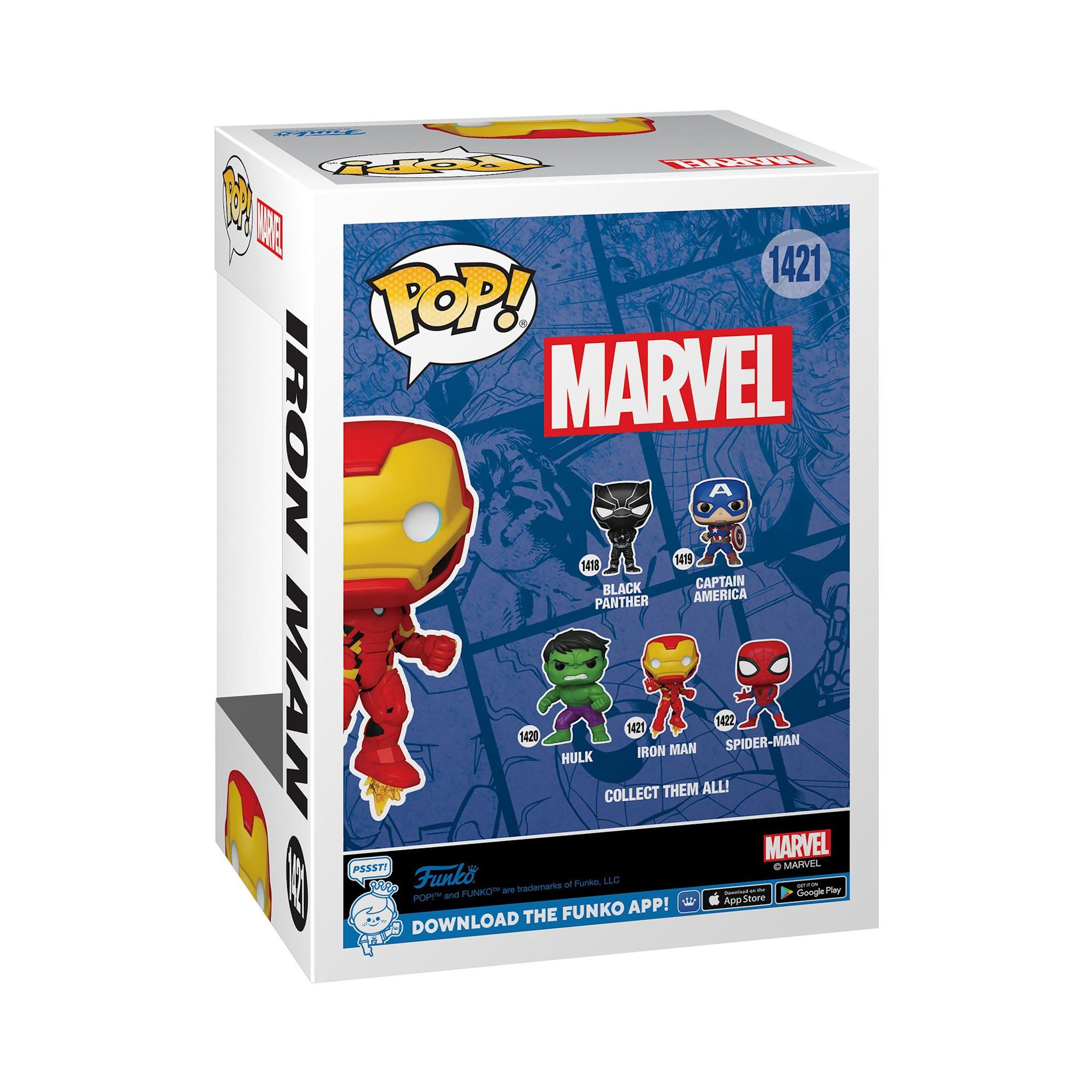 Voir la diapositive 3 : FUNKO Figurine Pop Iron Man - Marvel