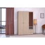 Voir la diapositive 2 : Armoire 3 portes 2 tiroirs 1 miroir L120cm DAISY
