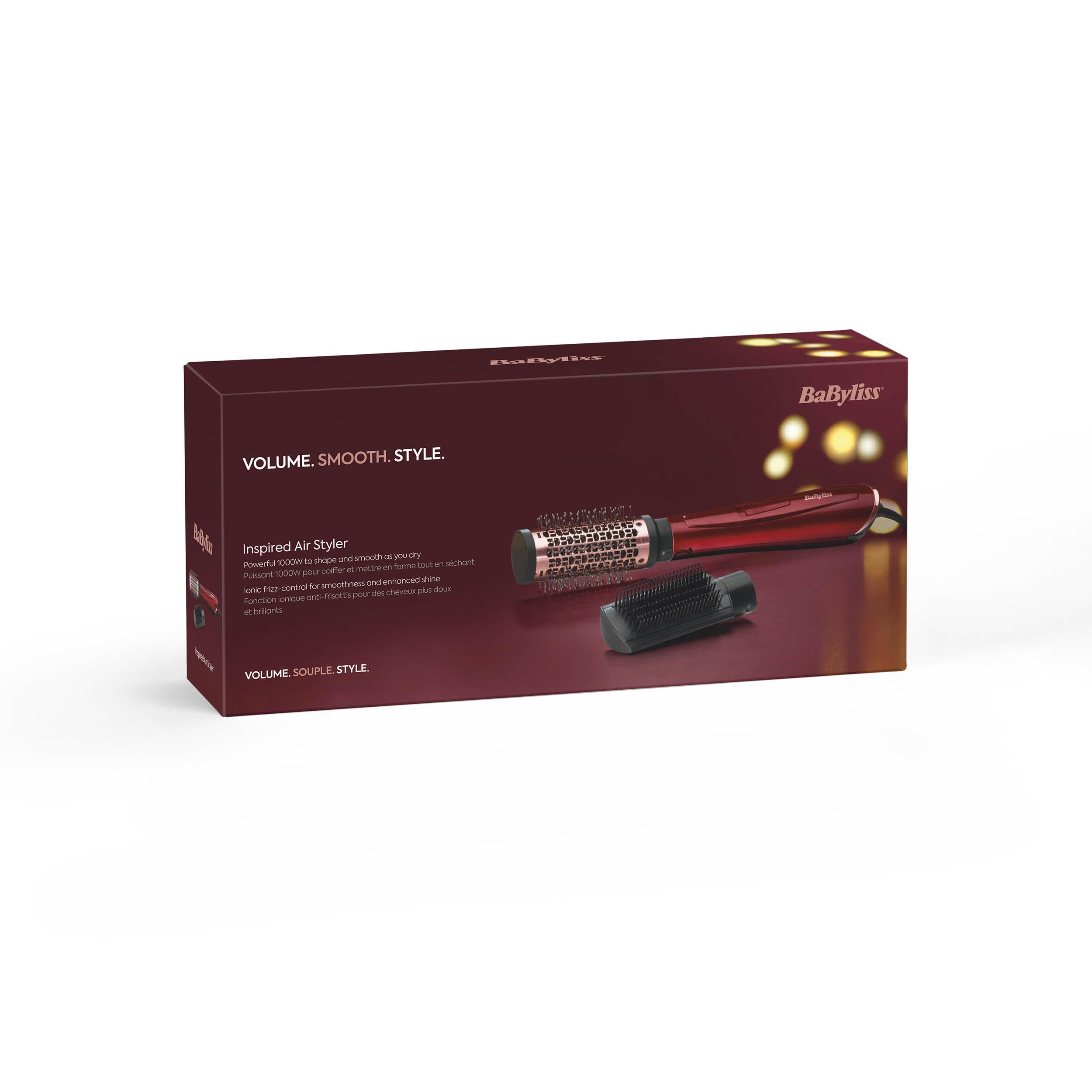 Voir la diapositive 2 : BABYLISS Brosse soufflante AS812PE -  Bordeaux