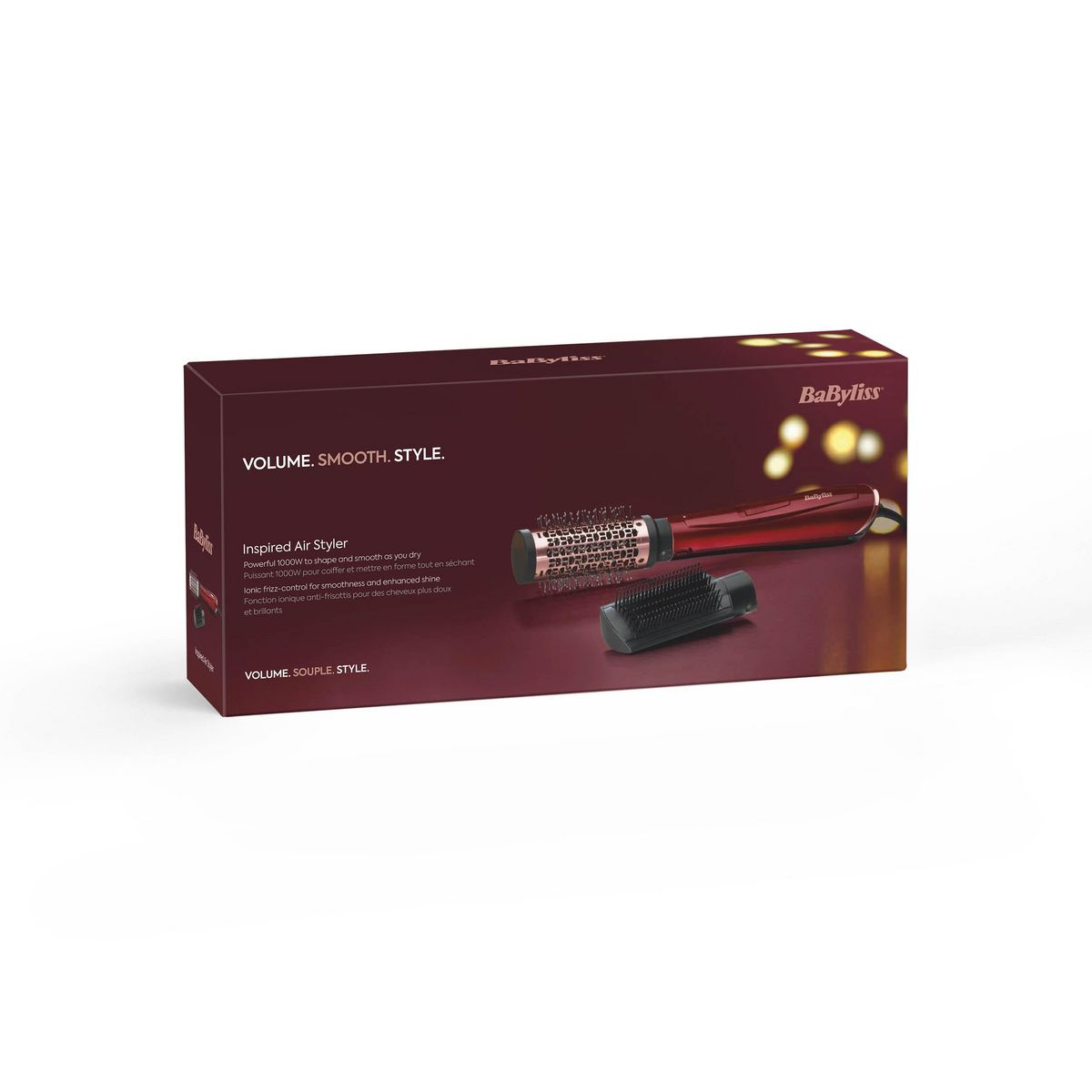 BABYLISS Brosse soufflante AS812PE -  Bordeaux