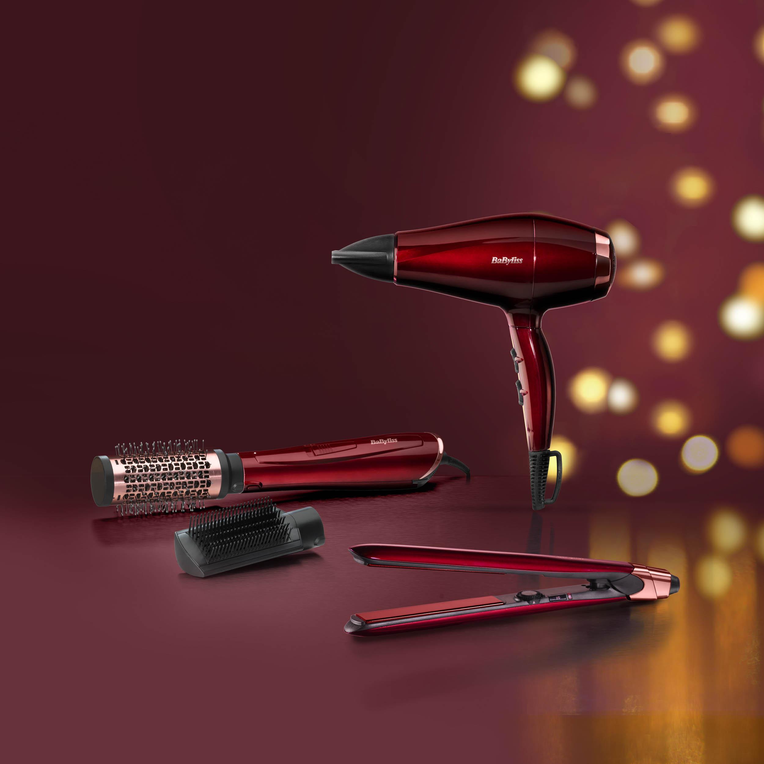 Voir la diapositive 6 : BABYLISS Brosse soufflante AS812PE -  Bordeaux
