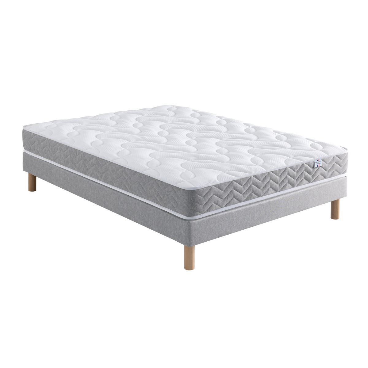 Matelas 7 zones 100% Latex 85kg/m3 ép: 19.5 cm 90x190 cm LIA 2