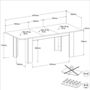Voir la diapositive 8 : Table de séjour salle à manger extensible 175 / 207 cm TORSTEN