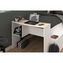 Voir la diapositive 11 : Lit combiné 90x190 / 90x200 cm avec bureau et rangements CLEO