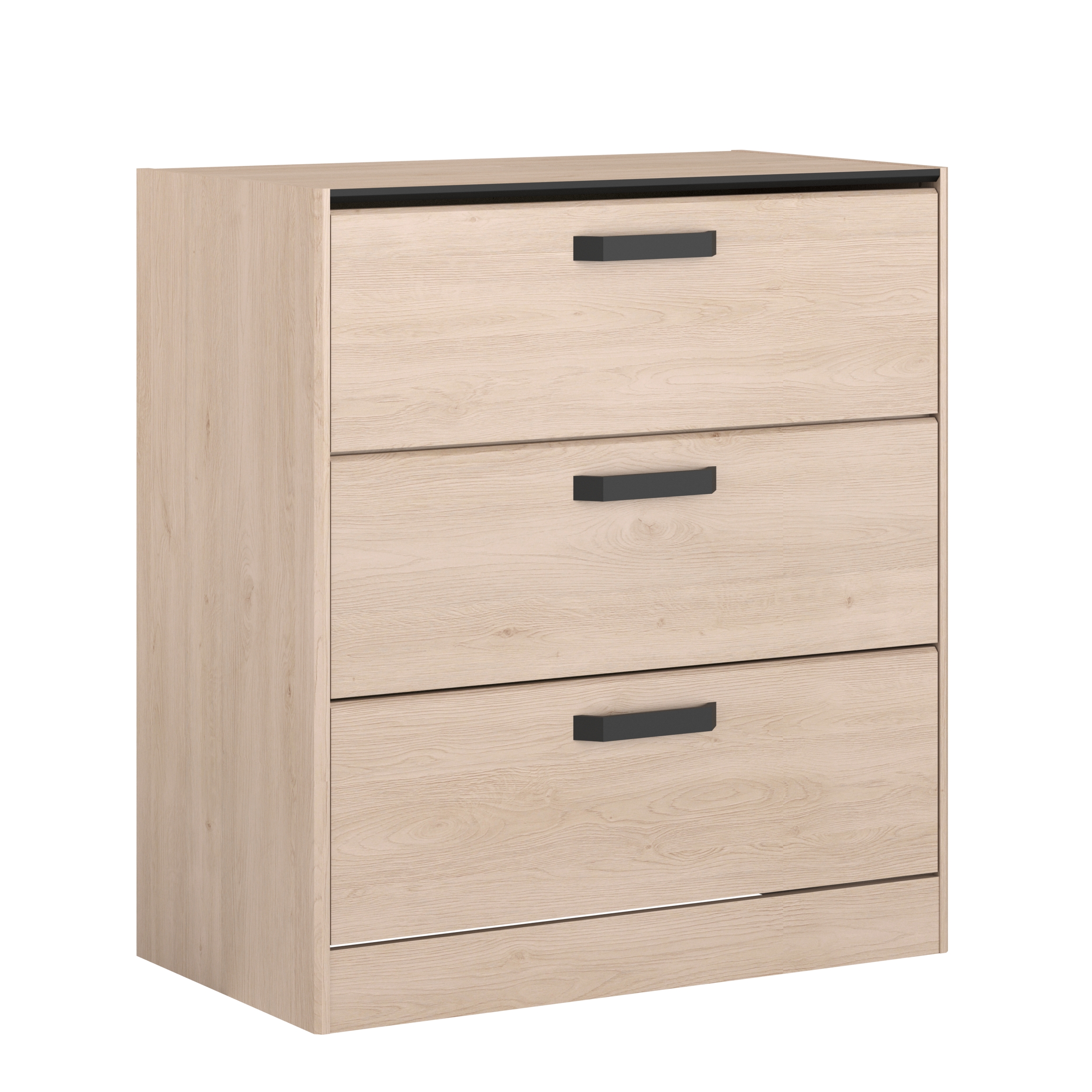 Voir la diapositive 2 : Commode 3 tiroirs L80 cm DOWNTON