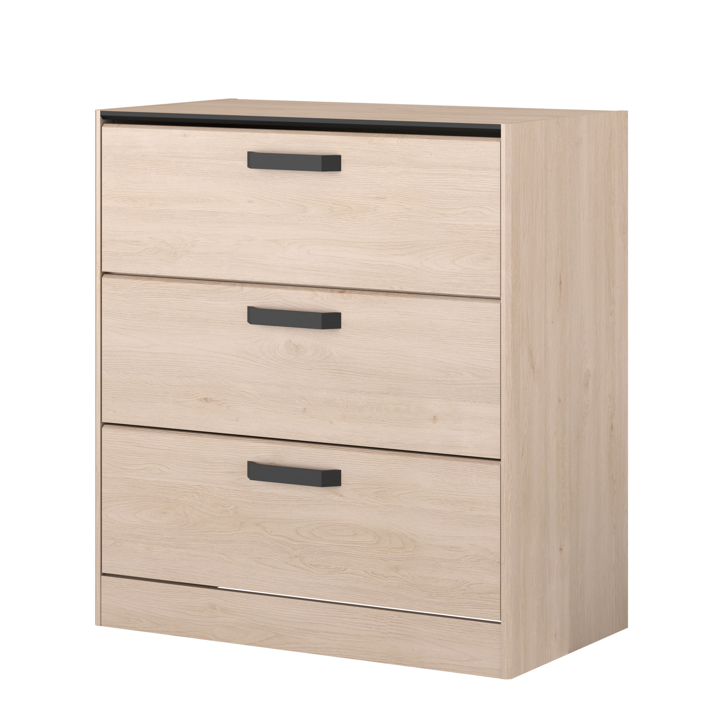 Voir la diapositive 3 : Commode 3 tiroirs L80 cm DOWNTON