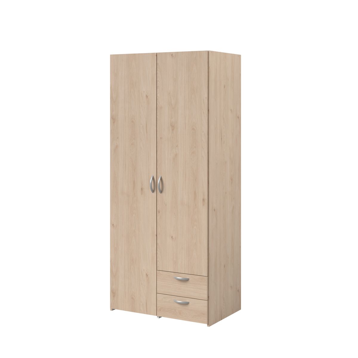 Armoire 2 portes 2 tiroirs L81 cm DAISY