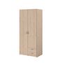 Voir la diapositive 7 : Armoire 2 portes 2 tiroirs L81 cm DAISY