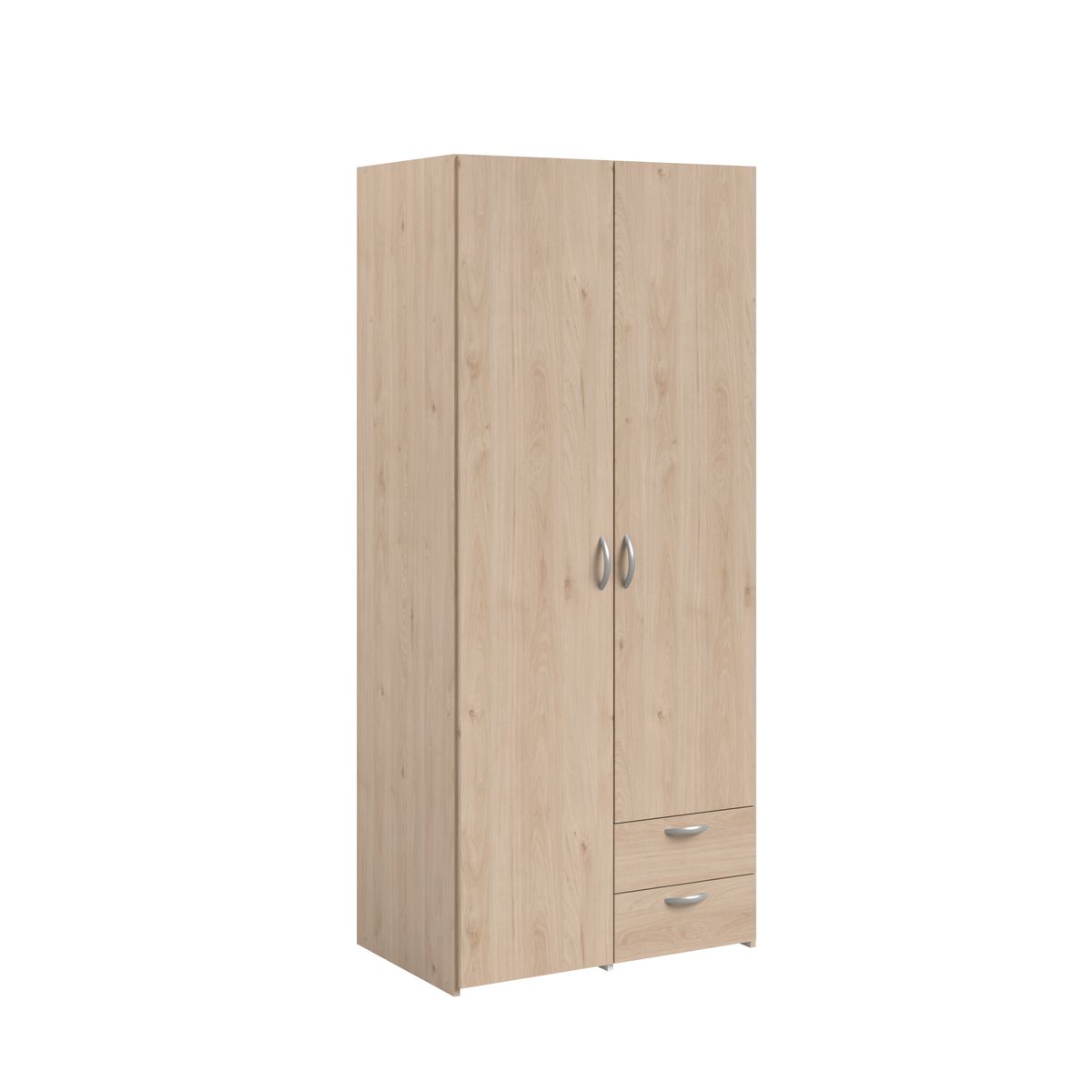 Armoire 2 portes 2 tiroirs L81 cm DAISY