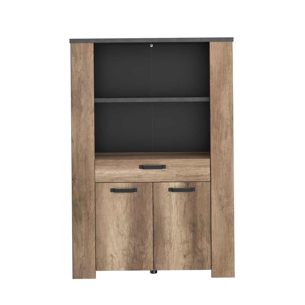 Buffet haut 2 portes, 1 tiroir et 1 étagère L110 cm TORSTEN