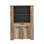 Voir la diapositive 1 : Buffet haut 2 portes, 1 tiroir et 1 étagère L110 cm TORSTEN