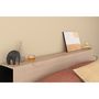 Voir la diapositive 7 : Lit double adulte 140 x 190 / 200 cm avec tête de lit et rangements HORN