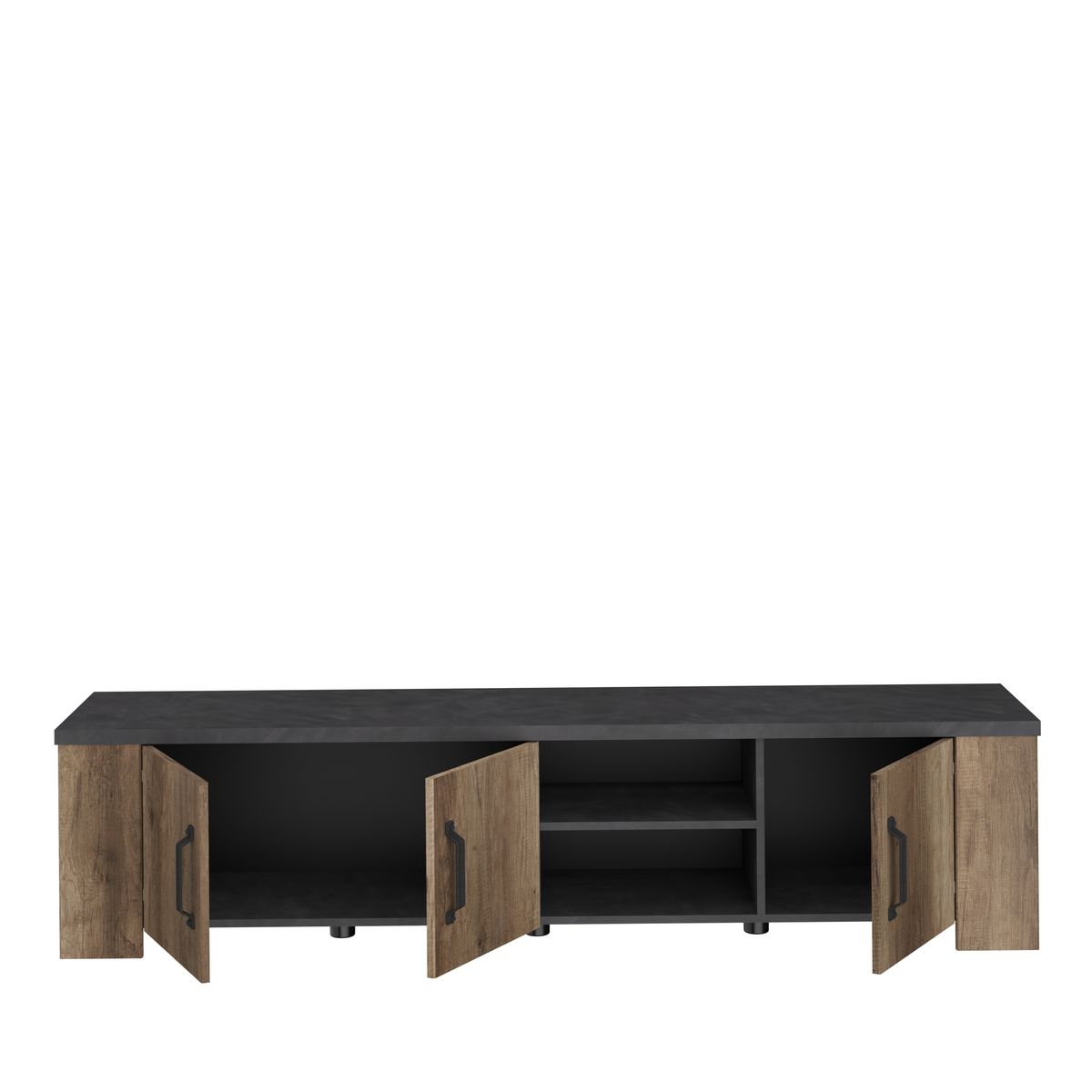 Meuble TV 3 portes 1 étagères L 184cm TORSTEN