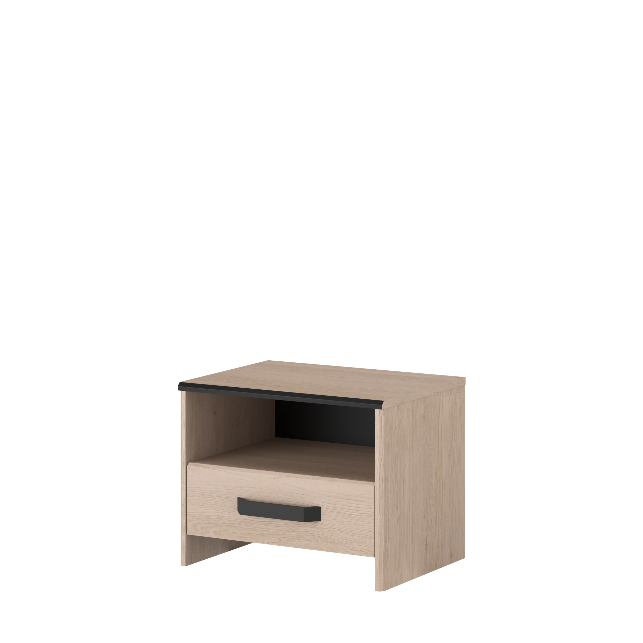 Voir la diapositive 3 : Chevet 1 niche 1 tiroir L40 cm DOWNTON