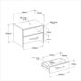 Voir la diapositive 6 : Chevet 1 niche 1 tiroir L40 cm DOWNTON