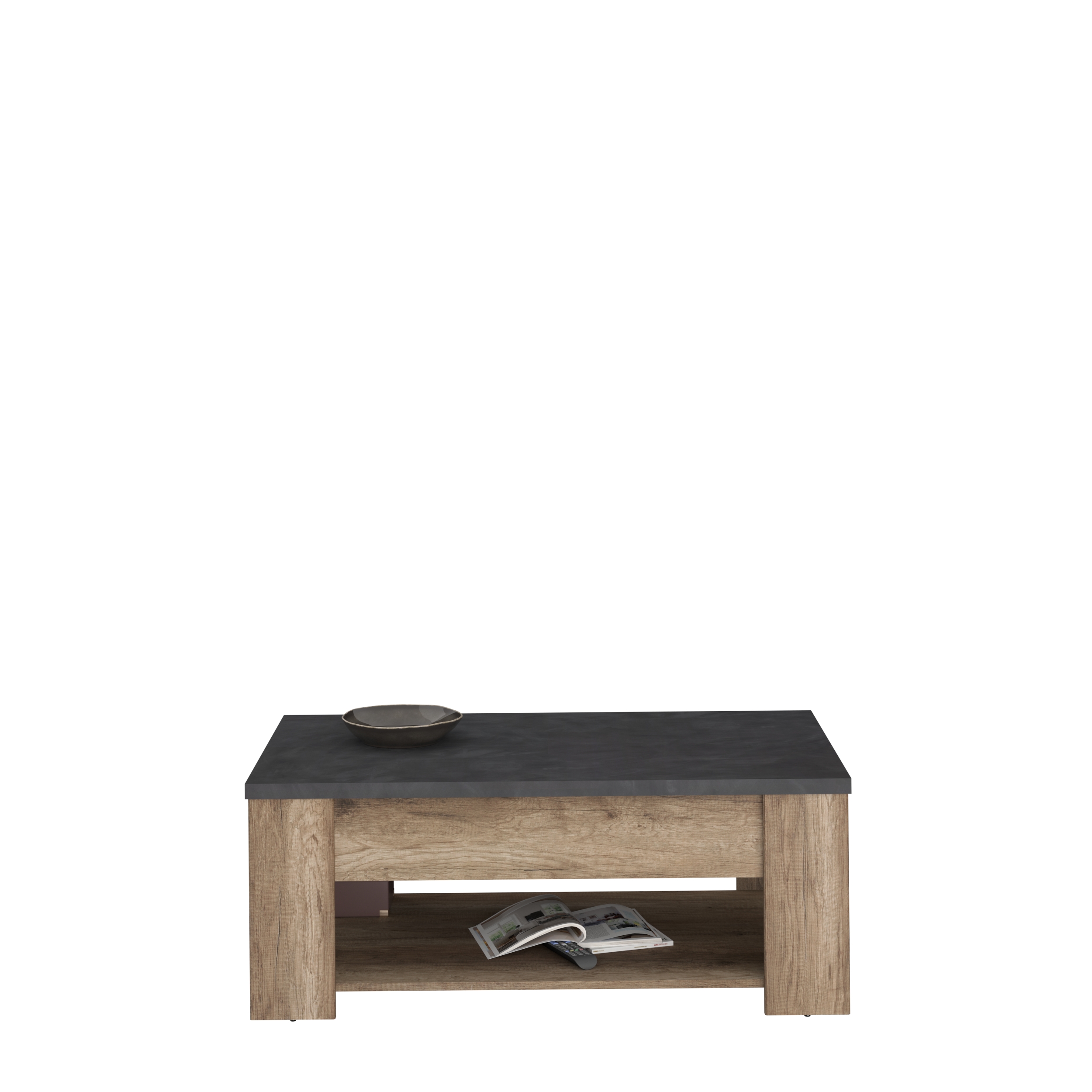 Voir la diapositive 7 : Table basse rectangle L110 cm 1 tiroir TORSTEN