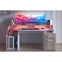 Voir la diapositive 14 : Bureau droit 1 tiroir 1 porte L178 cm SILVER