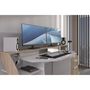 Voir la diapositive 7 : Bureau droit 1 tiroir 1 porte L178 cm SILVER