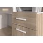 Voir la diapositive 8 : Bureau droit 1 tiroir 1 porte L178 cm SILVER