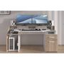 Voir la diapositive 9 : Bureau droit 1 tiroir 1 porte L178 cm SILVER