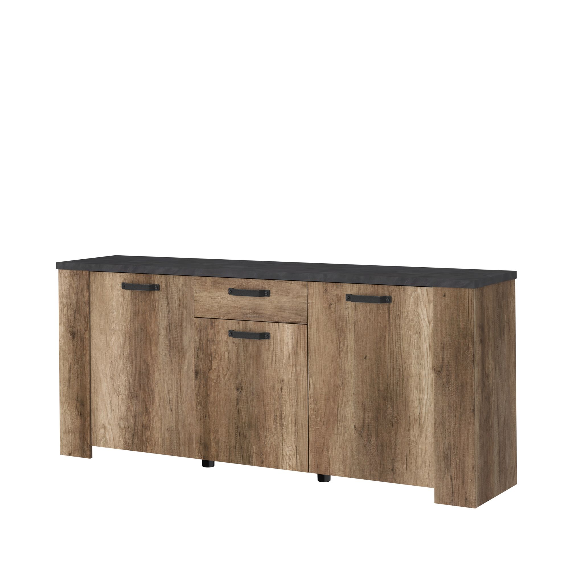 Voir la diapositive 4 : Buffet 3 portes et 1 tiroir L182 cm TORSTEN