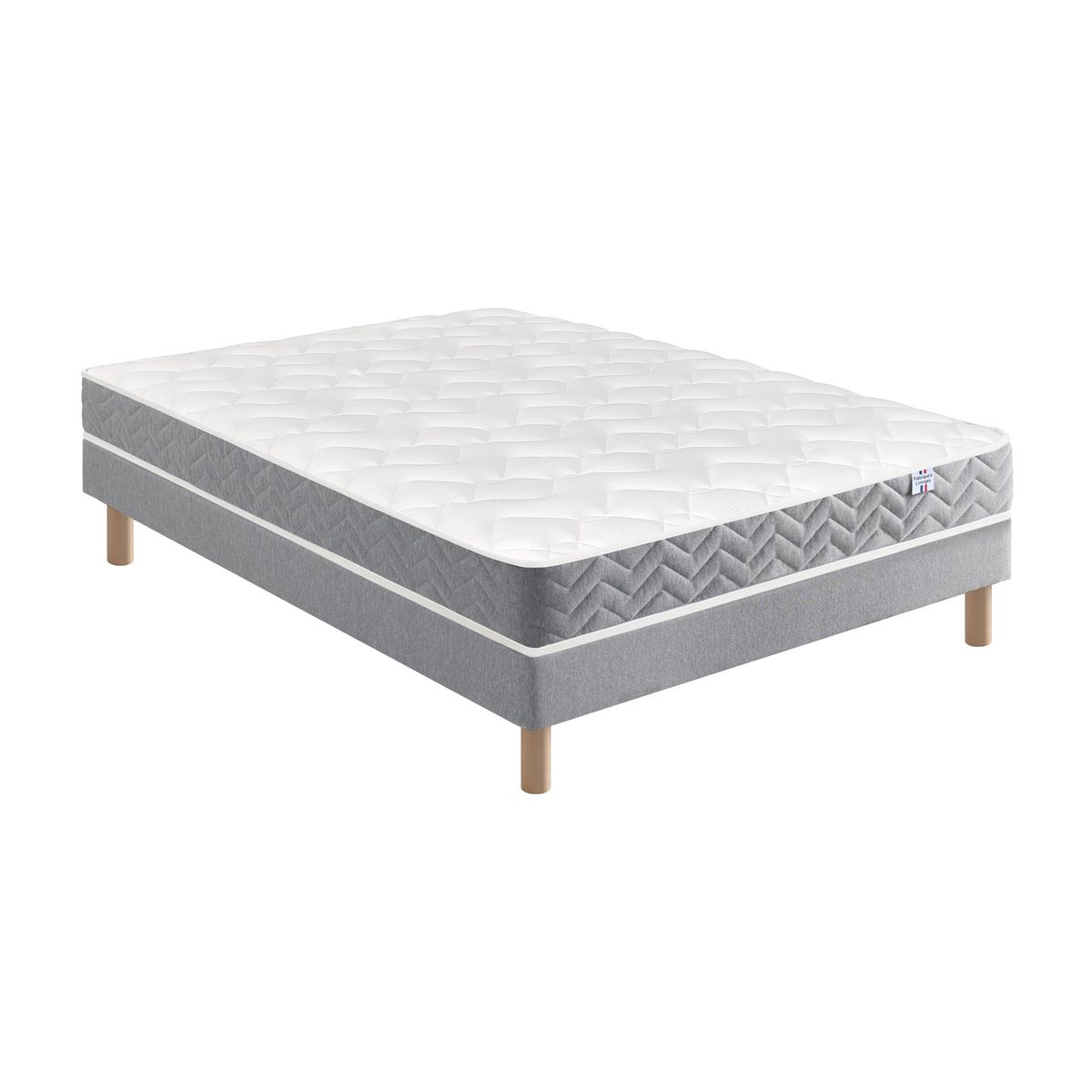 Matelas  ressorts ensachés ép 23 cm 90x190 cm ROSAE 2