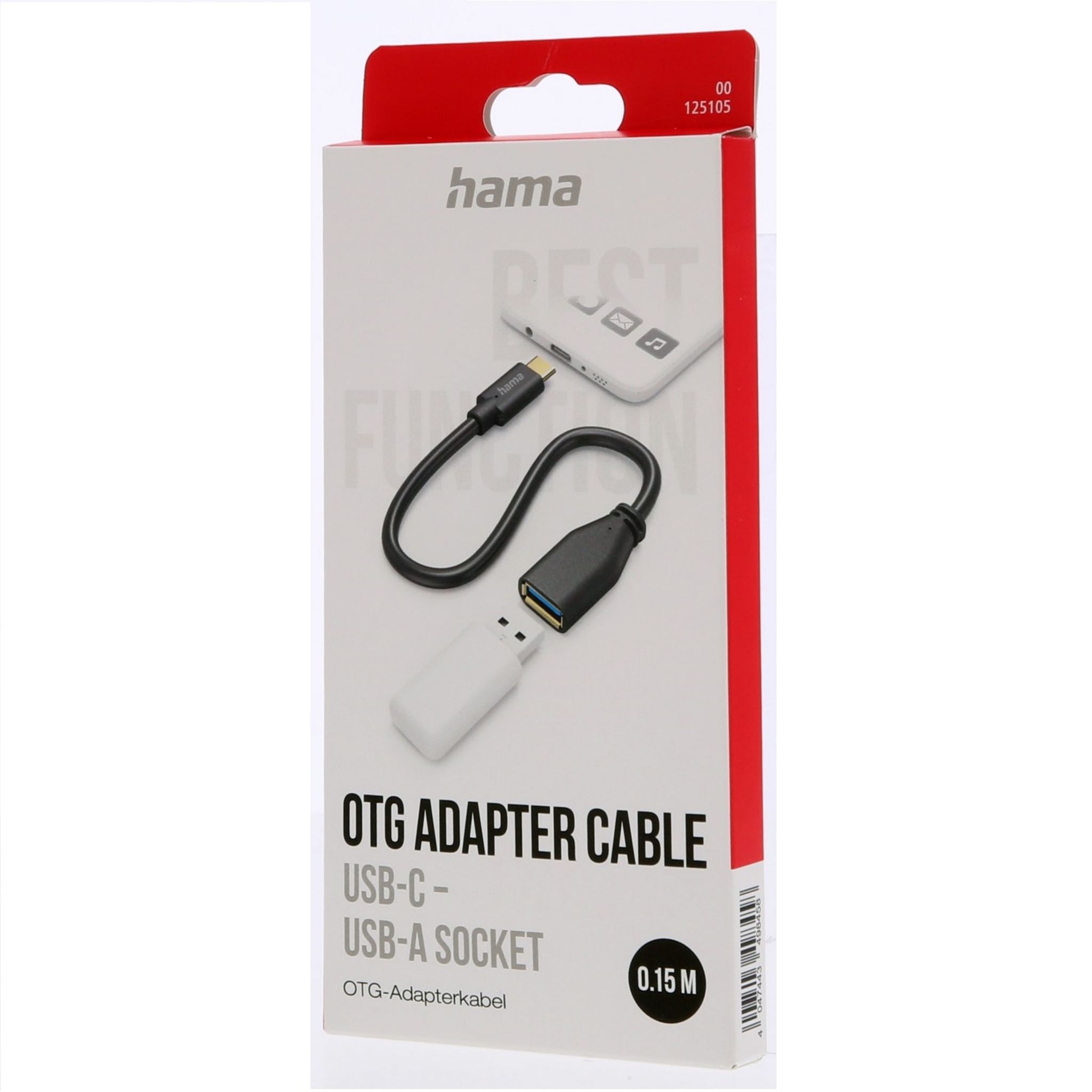 Voir la diapositive 4 : HAMA Adaptateur USB 3.1 USB C/USB A Femelle/Mâle