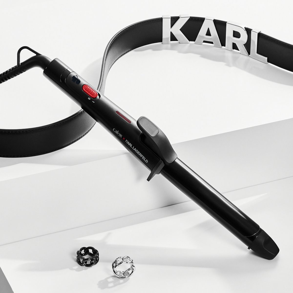 CALOR Fer à boucler Karl Lagerfeld CF321LC0 - Noir