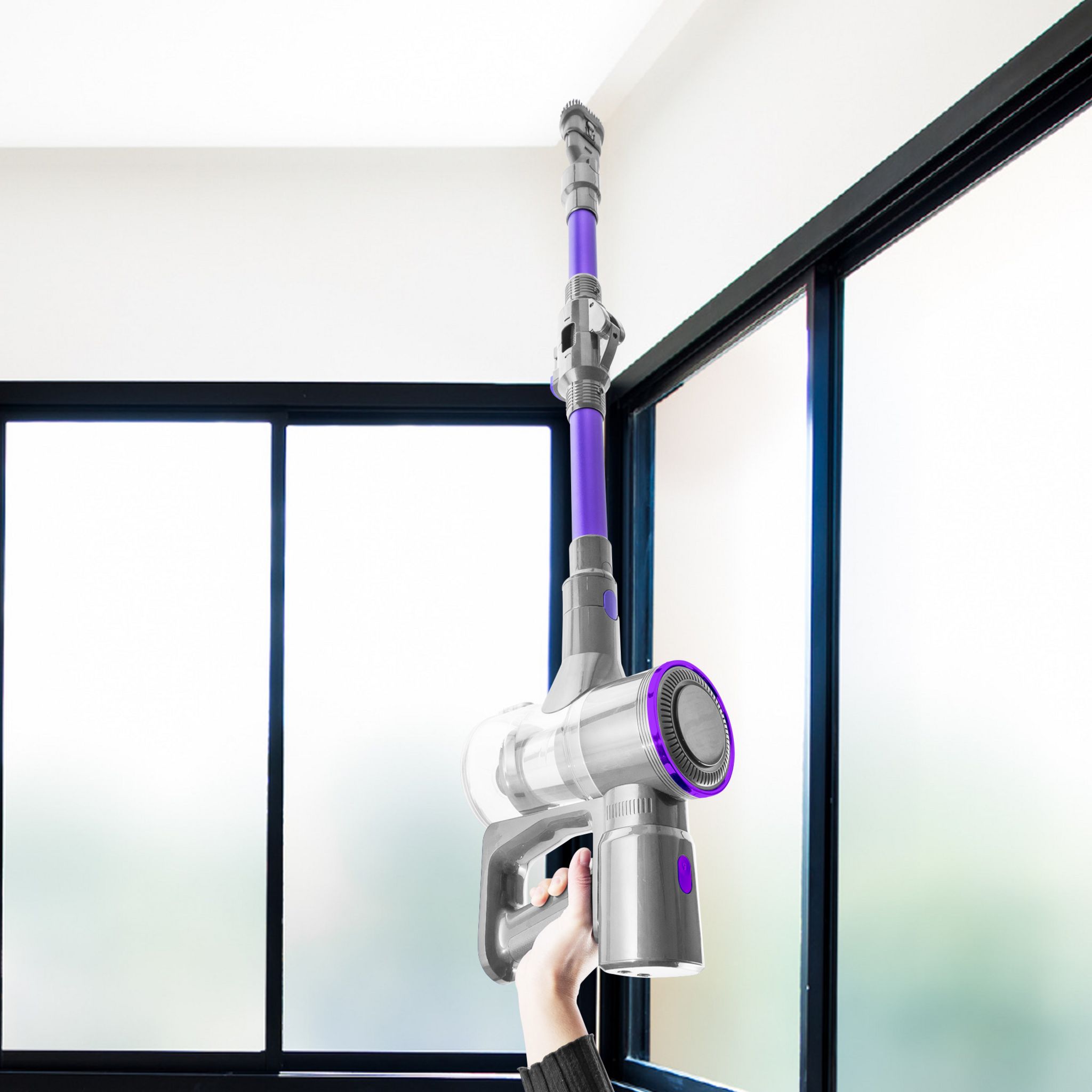 Voir la diapositive 14 : VORTEX Aspirateur balai F17 - Gris