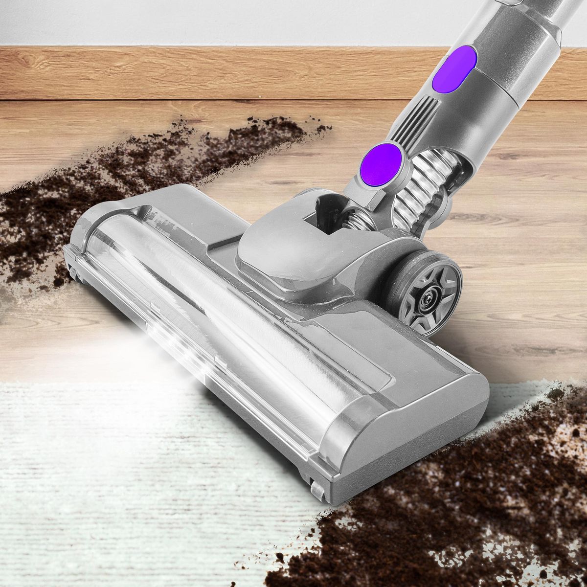 VORTEX Aspirateur balai F17 - Gris