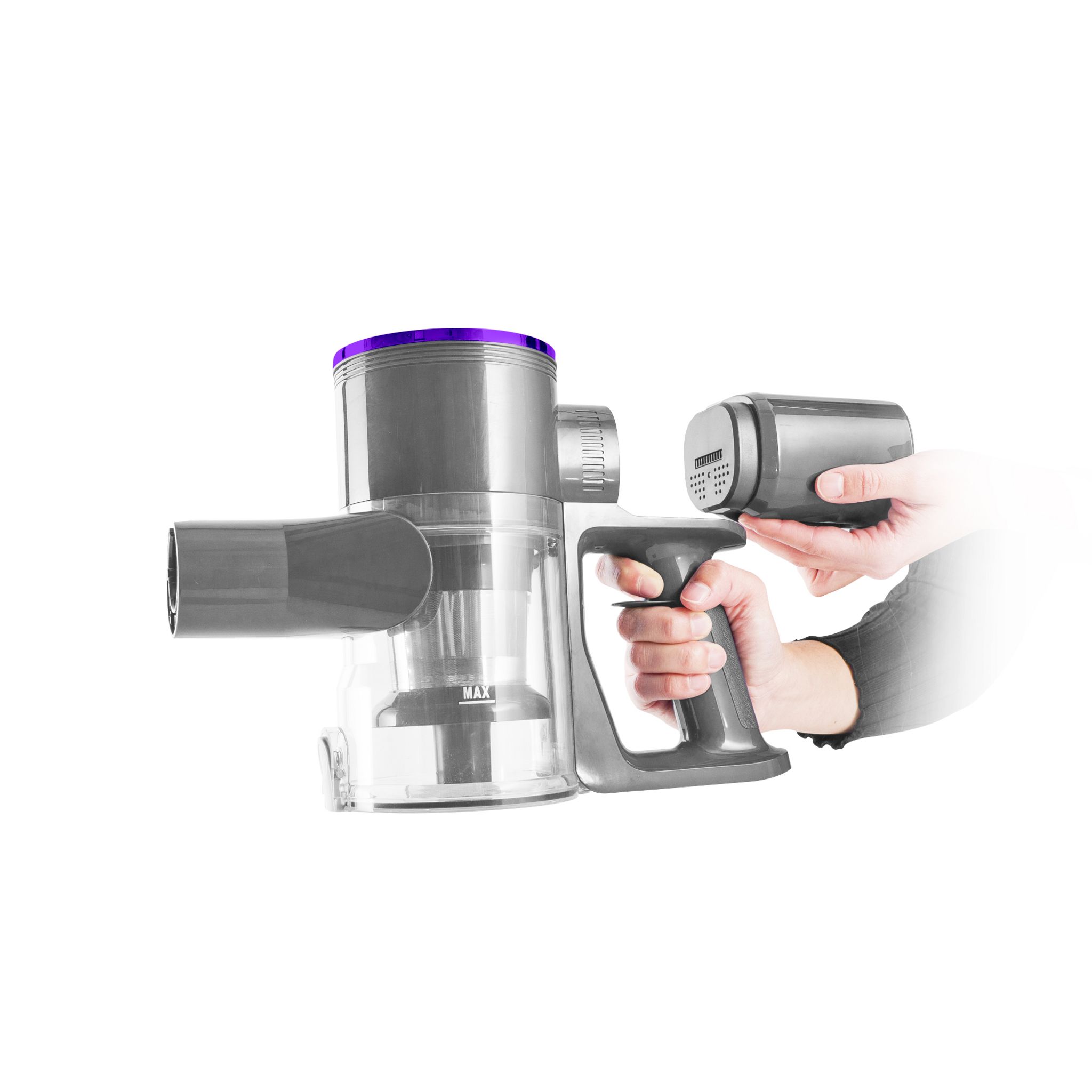 Voir la diapositive 9 : VORTEX Aspirateur balai F17 - Gris