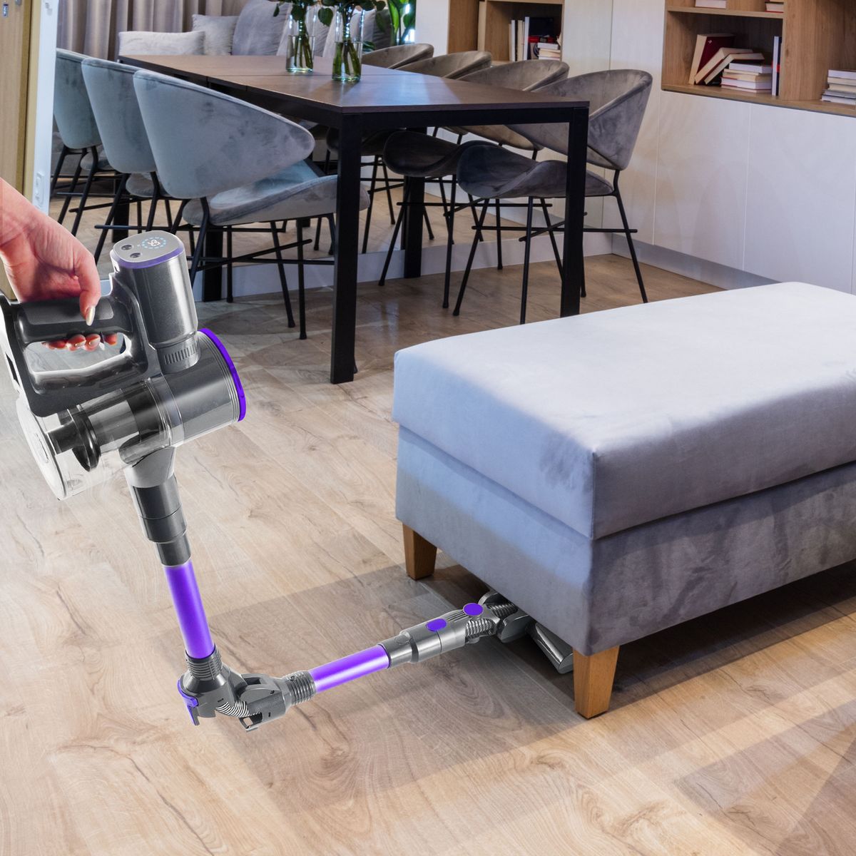 VORTEX Aspirateur balai F17 - Gris