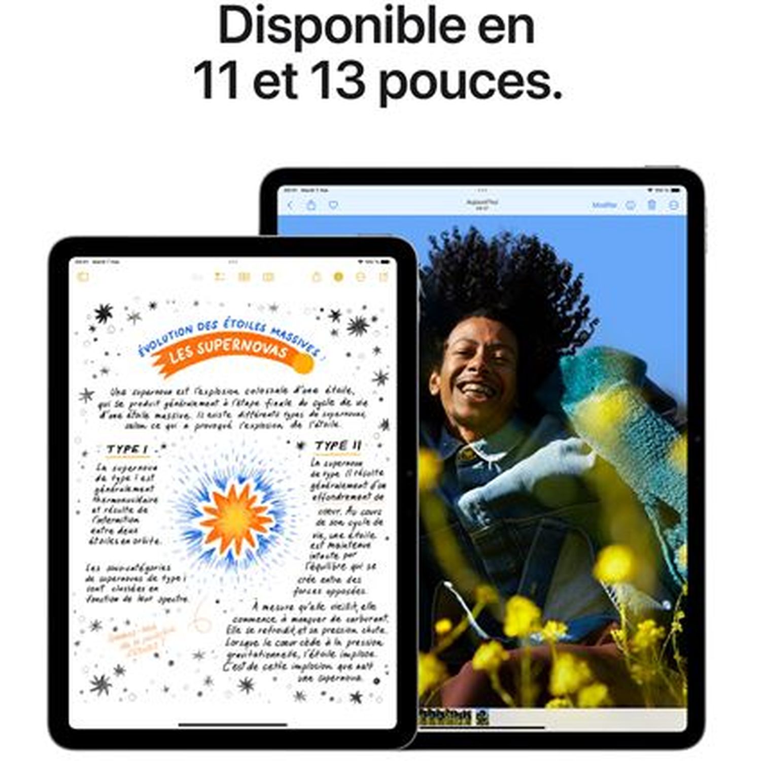 Voir la diapositive 5 : APPLE Tablette tactile iPad Air 11" WIFI 128Go M2 - Gris
