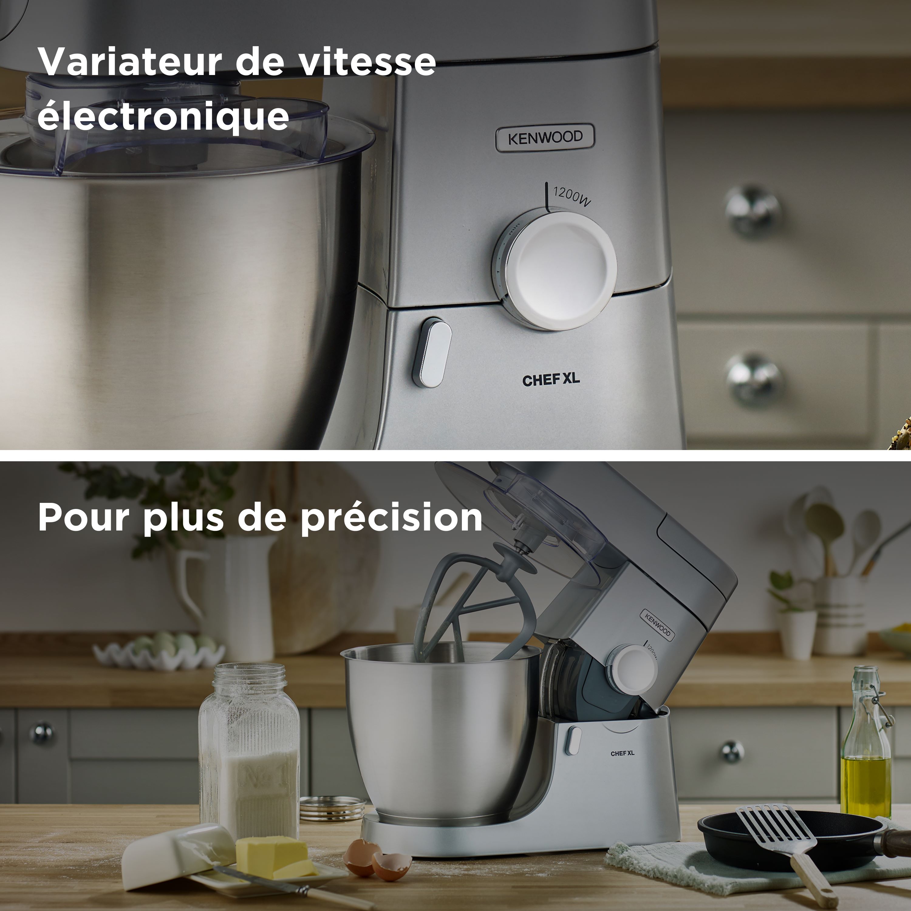 Voir la diapositive 6 : KENWOOD Robot pâtissier KVL4170S - Gris