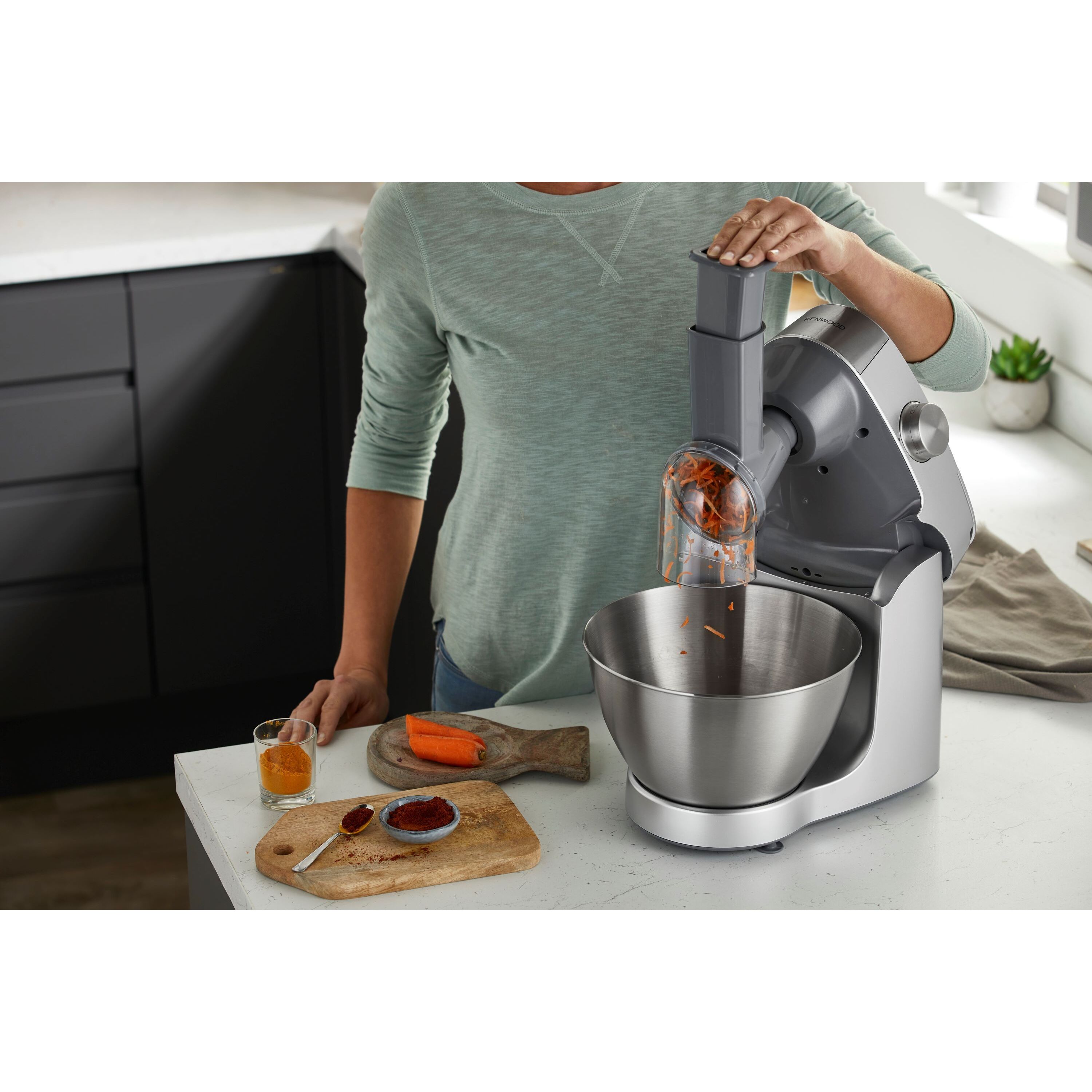 Voir la diapositive 15 : KENWOOD Robot pâtissier Prospero+ KHC29AM0SI - Gris