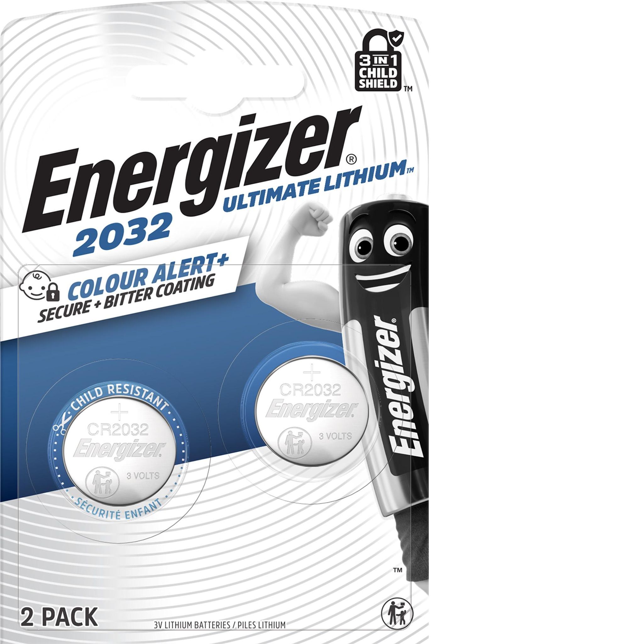 ENERGIZER 2 Piles CR2032 Energizer Ultimate Lithium