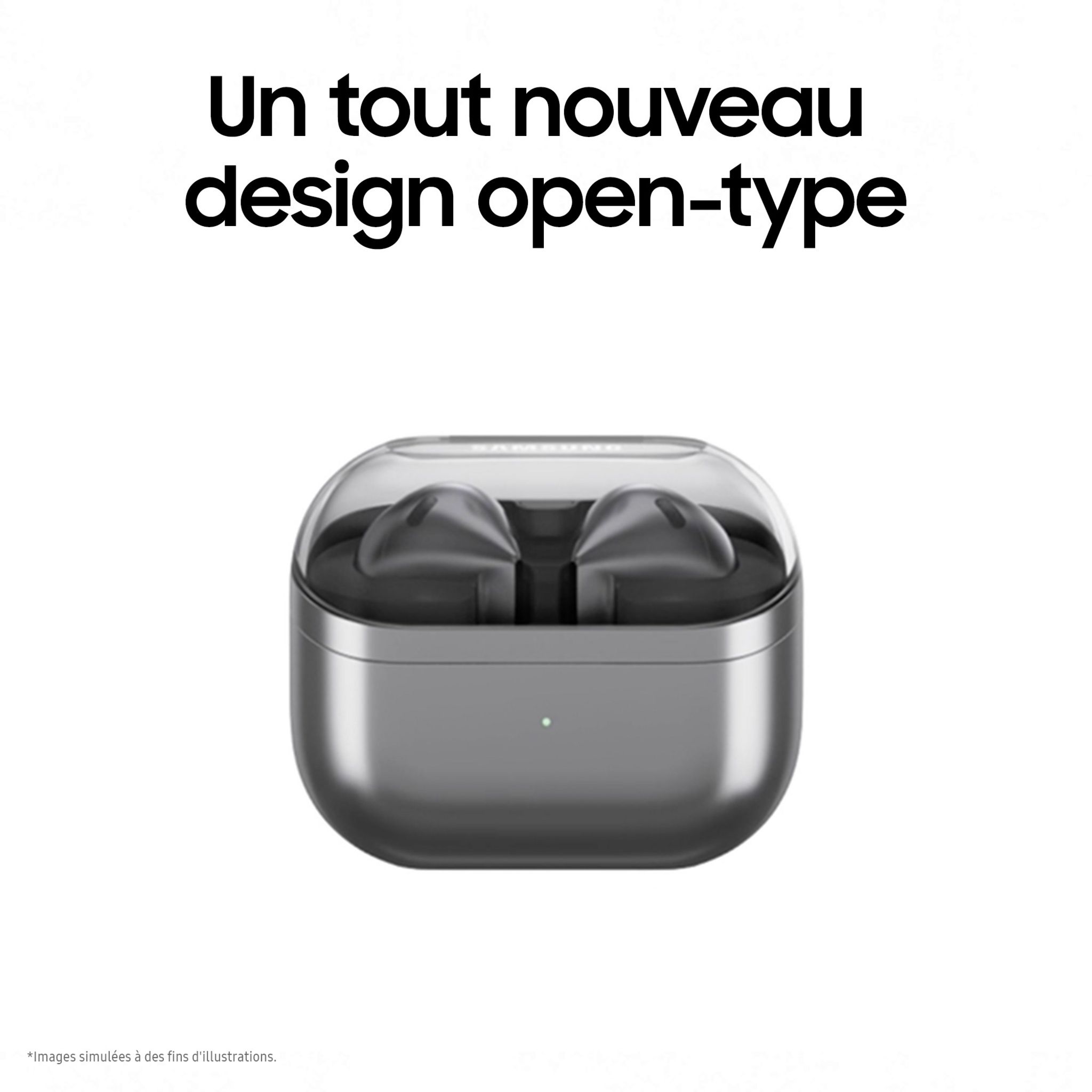 Voir la diapositive 2 : SAMSUNG Écouteurs Galaxy Buds 3 - Gris