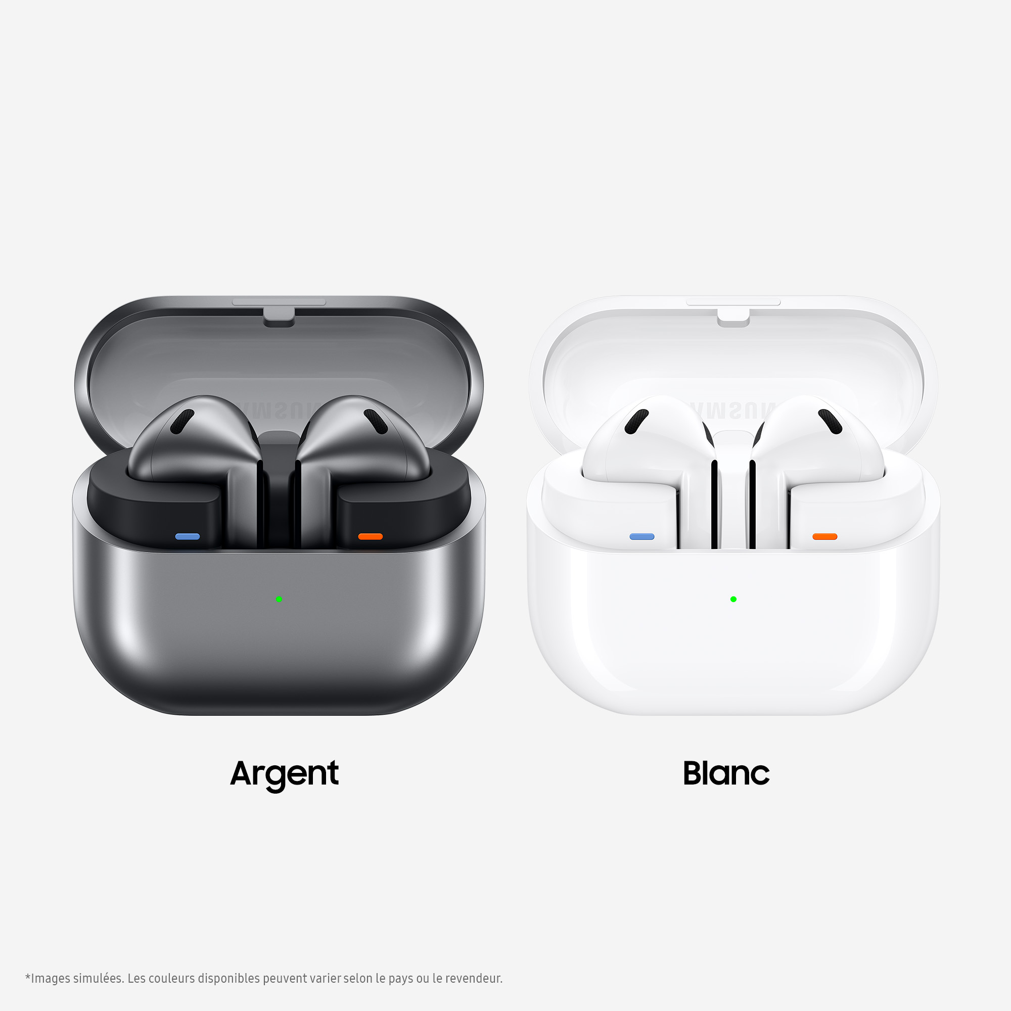 Voir la diapositive 3 : SAMSUNG Écouteurs Galaxy Buds 3 - Gris