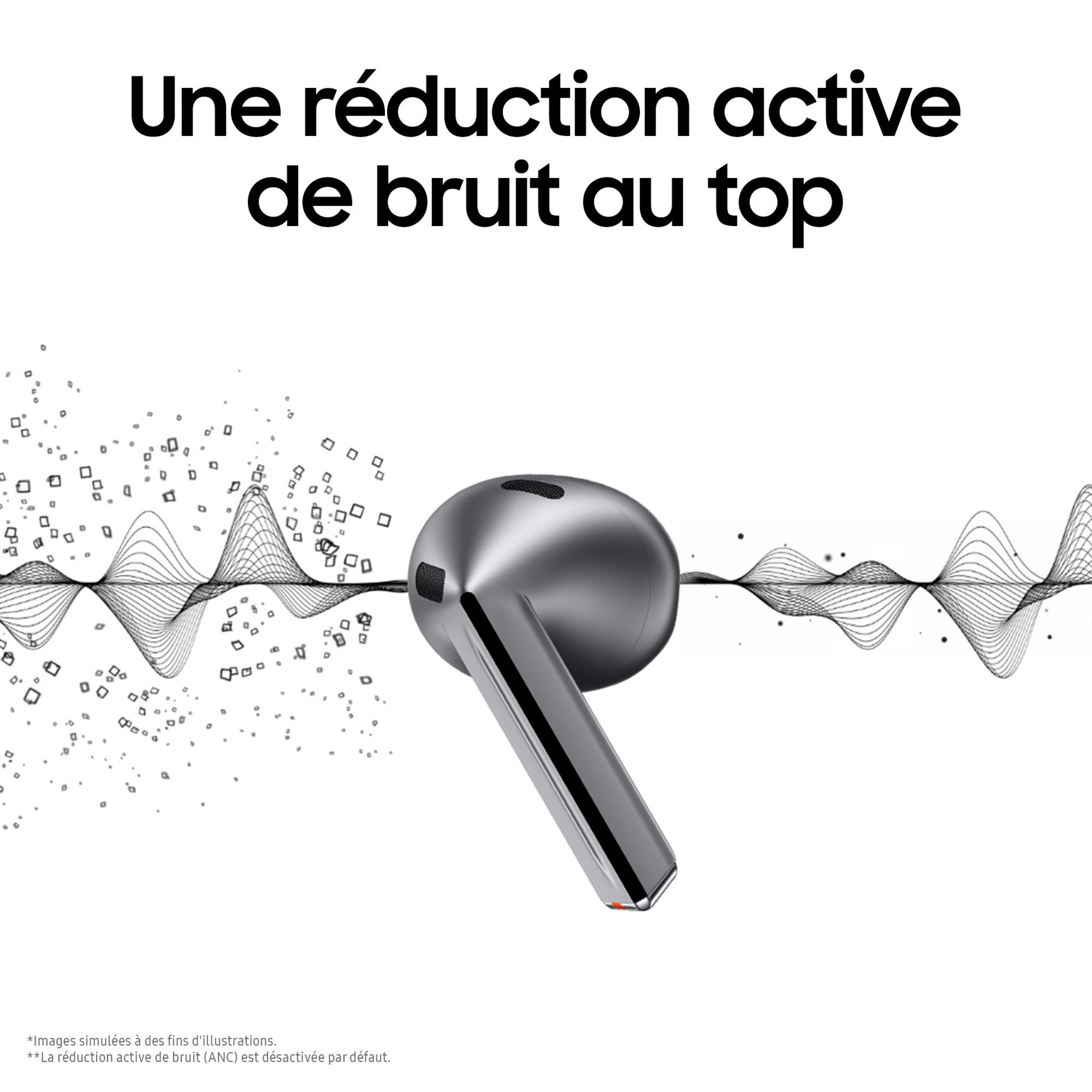 Voir la diapositive 6 : SAMSUNG Écouteurs Galaxy Buds 3 - Gris