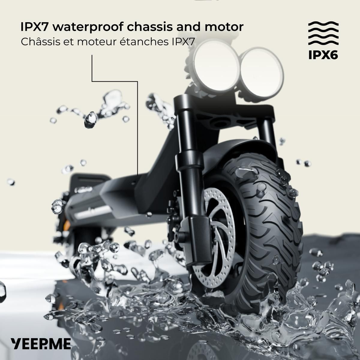 YEEP.ME Trottinette électrique 100 SUV Dakar