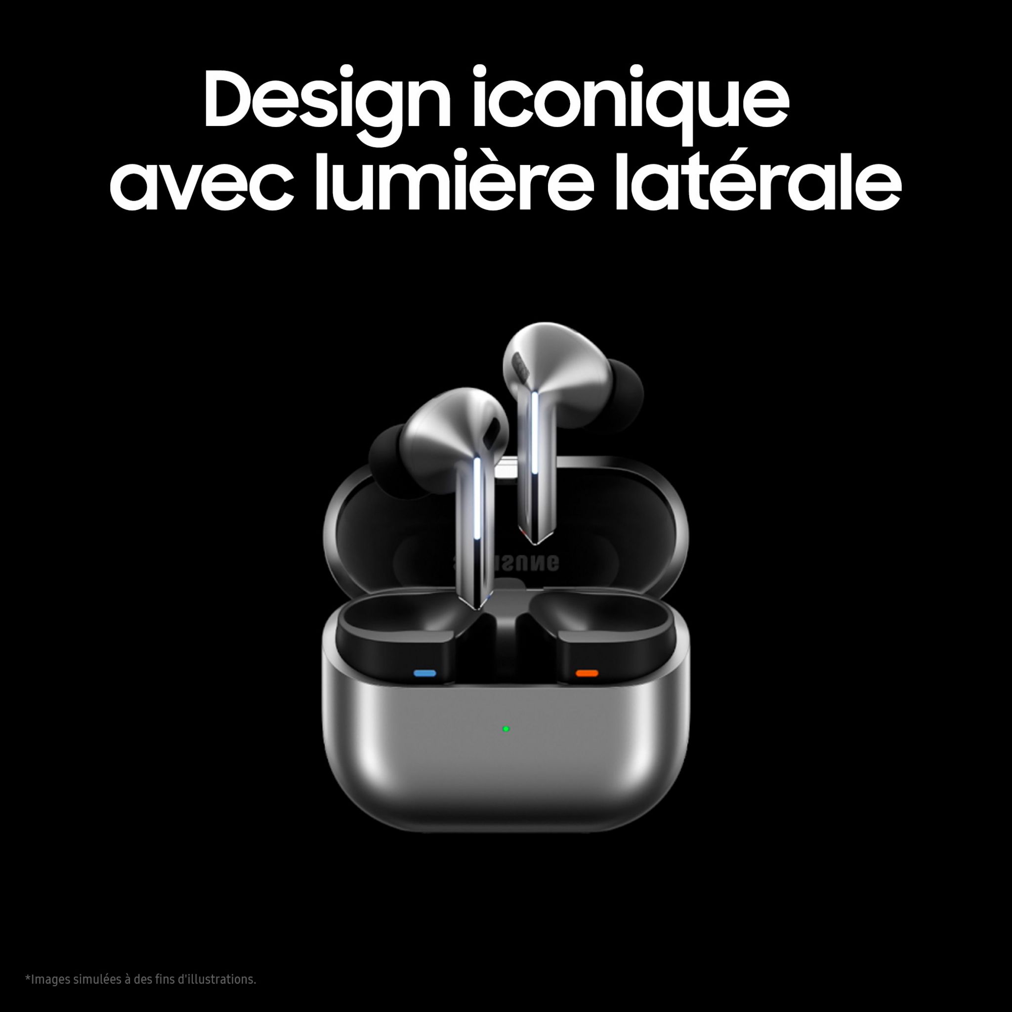 Voir la diapositive 2 : SAMSUNG Écouteurs Galaxy Buds 3 Pro - Gris